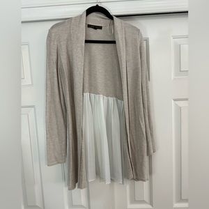 Cream and white cardigan